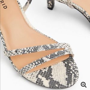 SNAKESKIN PRINT FAUX LEATHER SLINGBACK HEEL (WW)